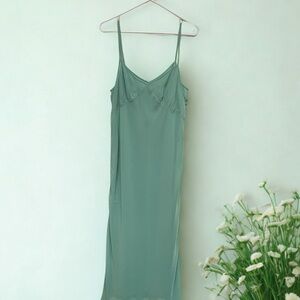 NWT Madewell Layered Slip Midi Dress